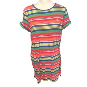 Lauren Ralph Lauren Nightshirt Women's Medium Multicolor Striped T Shirt